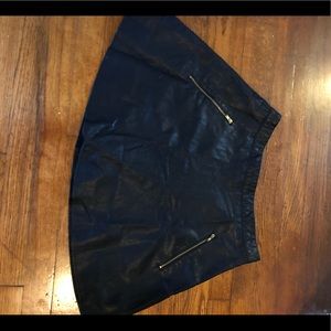 Free People high wasted faux leather skirt! NWOT